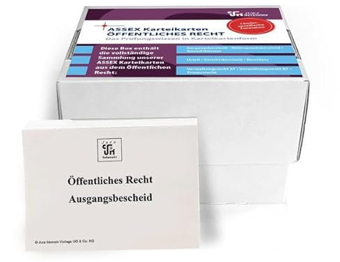 ASSEX Karteikarten Öffentliches Recht - Brandenburg: Im Frage- und Antwortsystem aufgebaut (Assessor Karteikarten Öffentliches Recht)