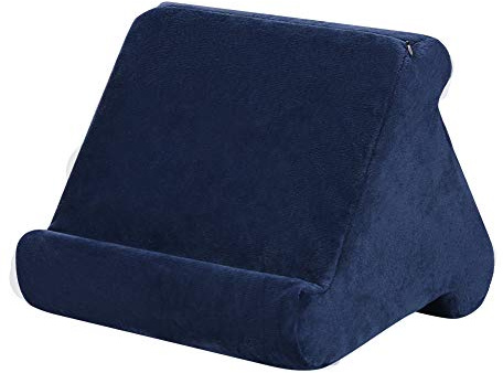 Tablet-Kissenhalter, faltbarer iPad-Ständer für Schoß, Bett und Schreibtisch, Tablet, weiche Pad-Dock mit Tasche, kompatibel mit iPad Pro 12.9, 10.5, 9.7 Air Mini 6, 5, 4, 3, Kindle, E-Readern