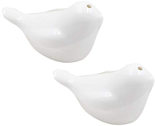 BYFRI 2 Stück Liebe-Vogel-salz-Pfeffer-streuer Töpfe Menage Caster Ceramic Gewürz Container Vorratsgläser Küchenhelfer