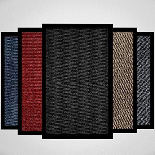 Milosc Doormat Dirt Trapper For Indoor & Outdoor Black Grey Washable Barrier Mat Heavy Duty Non - Slip Door Entrance Mat Kitchen Runner Super Absorbent Door Mat Indoor