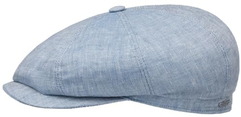 Stetson Hatteras Classic Schirmmütze Leinen Flatcap meliert Mehrfarbig Damen Herren Sommer Winter