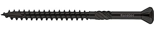 EUROTEC Hapatec Fassadenschraube 4.0 x 50 mm - Edelstahl C1, schwarz