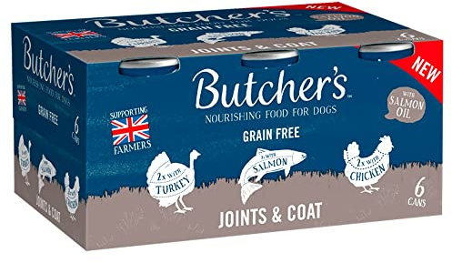 Butchers Butcher's Joints & Coat Wet Dog Food Tins, 6 x 390g