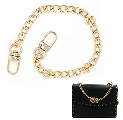 CiciIng Taschenkette Gold, Metall Kette Schulterriemen, Schultergurt für Taschen, Handtaschenketten, Ersatzkette für Schultertaschen Geldbörse Handtaschen (40cm)