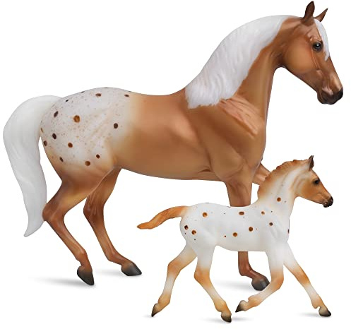 Breyer Horses Freedom Series Effortless Grace | Horse and Foal Set | Horse Toy | 9.75 x 7 | 1:12 Scale | Model #62224, Palomino