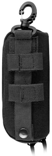 Eujgoov Bolsa portátil para gafas, resistente a los golpes, funda para gafas, funda para gafas de sol, funda de nailon, caja de protección, accesorios para exteriores (negro)