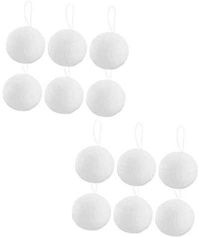 TOPPERFUN Weihnachtsball Anhänger Hänge Weihnachtsdeko Christbaumschmuck zum Aufhängen für Weihnachten Party Dekoration