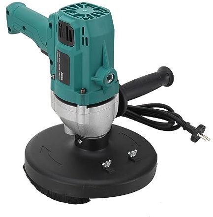 2600W Betonschleifer Set Premium Winkelschleifer Mit 180mm Diamantschleifscheibe 3000r/min Betonfräse Diamantschleiftopf + Staubfreie Schutzhülle Und Griff, Schraubenschlüssel