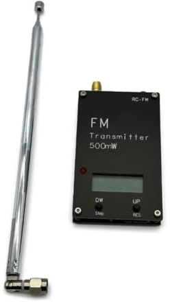 Faeymth Trasmettitore FM Stereo Digitale 2000M 0,5W 76-108 MHz per Ricevitore Stazione Radio Radio Broadcast Campus
