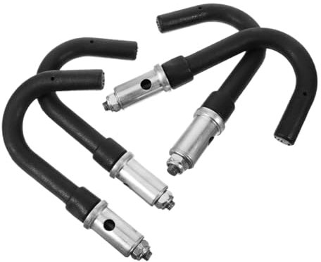 4pcs Telescopic Ladder Roof Ladder Attachment Roof Ladder Brackets Ridge Ladder Roof Hook Kit Ladder Roof Stabilizer Roof Ladder Wheels Roof Ridge Extension Ridge Hook Black Rubber