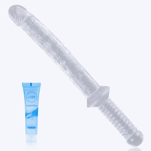 38cm Double-Headed Realistic Long Dildo Anal Plug Sex Toys, Female Masturbator with Textured Glans Vein, for G-Spot Anal G AME, Adult Toys Anal Toys for Couples Men&Women