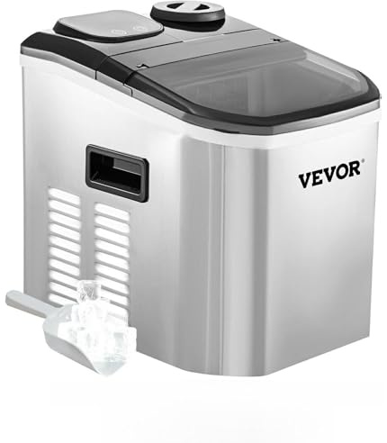 Fabbricatore di ghiaccio elettrico 18 kg for 24 ore Macchina for la produzione di ghiaccio a cubetti portatile con riempimento d'acqua manuale automatico for bar di casa per professionisti e appassion