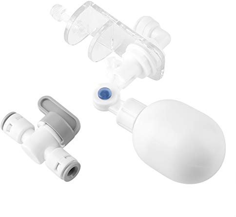 Auto Water Filler Controller Adjustable Float Valve Mounting Aquarium Water Level Controller for Aquarium Sumps Acrylic Plastic 4 x 5.6 cm