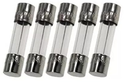 PEGGMZYX 5er-Pack GMA 5A 250 V flinke Glassicherung, 5 x 20 mm (3/16 Zoll x 3/4) –