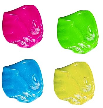DIYEAH 4Er-Packung Computer Tastatur Reinigungs Gel Pack Zufällige Farbe Effektives Staubentfernungswerkzeug für Keyboard Auto Lüftungsschlitze Zufällige Farbe