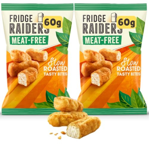 MEAT-FREE Fridge Raider Lunchables Tasty bites, High Protein Snacks for School Lunch, Picnic Food (2x60g Slow Roasted)