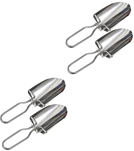 JOINPAYA Pala Plegable Multifuncional Inoxidable para Jardinería Y Camping para Plantar Deshierbar Y Ligera Y Portátil 2 Piezas*2