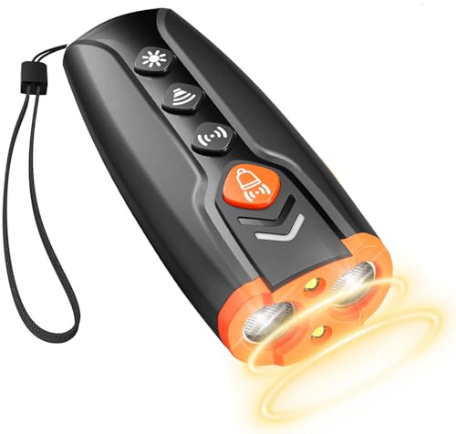 HOPFROG Anti Bell Gerät Hunde, Tragbarer Antibell Ultraschall Gerät, Leistungsstarkes Hunde Bellen Stoppen, Hundebellen-Abschreckmittel für Kleine Große Hunde Innen Außenbereich Einstellbare Frequenz