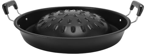 Fyearfly Thai BBQ Grill Pan 2 in 1 Non Stick, Even Heating, Aluminum Hot Pot, 35cm, Black