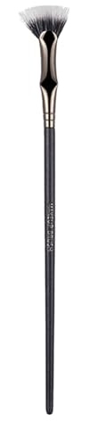 Mascara Fan Brush - Folded Fan Shaped Eyelash Separator With Soft Bristles | Bent Handle Lower Lash Brush, Makeup Tool For Clump-Free Application, Upper, Lower Lashes, Beginners Friendly