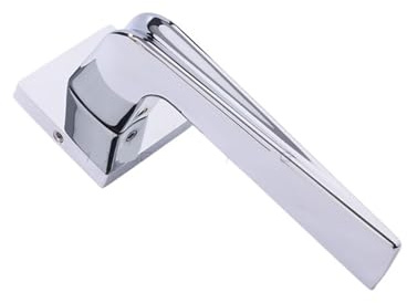 GWRWRQGJ Bedroom Kitchen Wooden Door Handle zinc Alloy Indoor Silent Lock(D32 S902 Bright Chrome Silent)