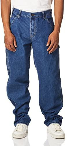 Dickies Mens Relaxed Straight-fit Carpenter Jeans, Indigo Blue, 40W x 32L US