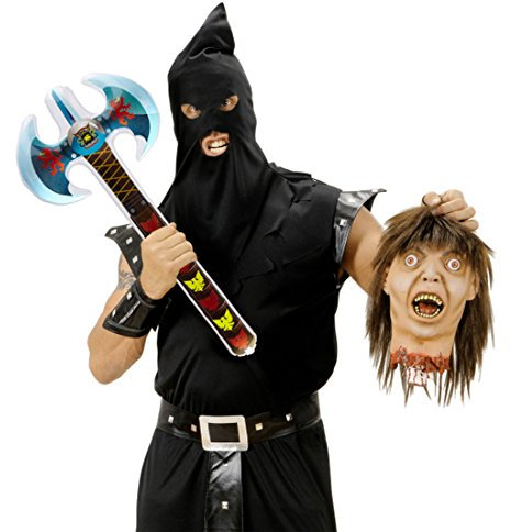 NET TOYS Hache Gonflable Hachette Double 70 cm cognée à gonfler Merlin à gonfler Hache de Viking cognée Marteau de Guerre