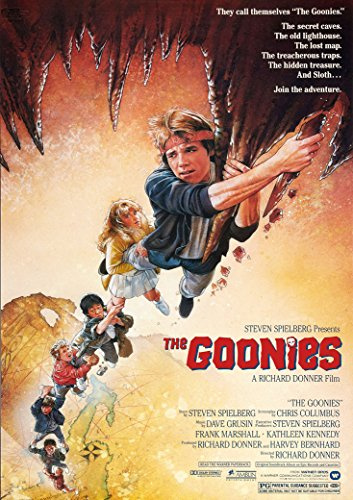 CoolPrintsUK The Goonies Poster Borderless Vibrant Premium Glossy Movie Poster Various Sizes (A3 Size 16.5 x 11.7 Inch / 420 x 297 mm)