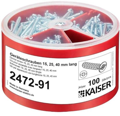 Kaiser Geräteschrauben-Box 2472-91 100 Stk.