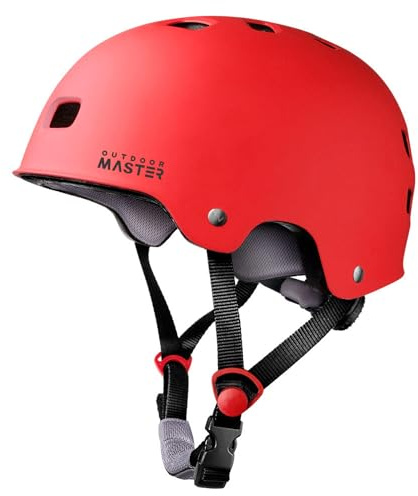 OutdoorMaster Skateboard Fahrradhelm - Zwei herausnehmbare Innenfutter Belüftung Multi-Sport Roller Skate Inline Skating für Kinder, Jugendliche & Erwachsene