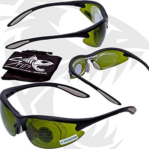 Spits Eyewear MAG-Weld IR3 or IR5 Torch Welding Safety Glasses with Full Magnifying Magnifier Adapter (Digital Camo Frame, IR5 With 3.00 Adapter)