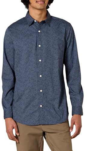 Amazon Essentials Homme Chemise en Popeline Extensible À Manches Longues Et Coupe Standard