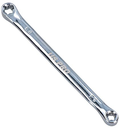 AB Tools E6 x E8 Short Torx E Female Spanner Wrench Star Double Ended Box