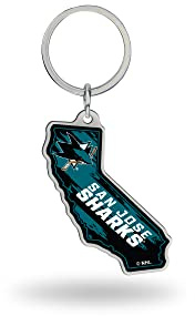 Rico Industries NHL Hockey San Jose Sharks State Shape Schlüsselanhänger
