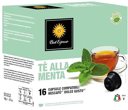 x48 Thé à la Menthe Capsules Compatibles avec Dolce Gusto®