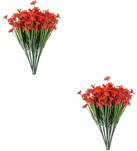 Cabilock 16 STK Künstliche Brautsträuße Selber Machen Kunstblumen Für Draußen Blumensträuße Mit Echter Note Simulationsblumenstrauß Schmückt Kunstblumen Aus Seide Gründekor Draussen
