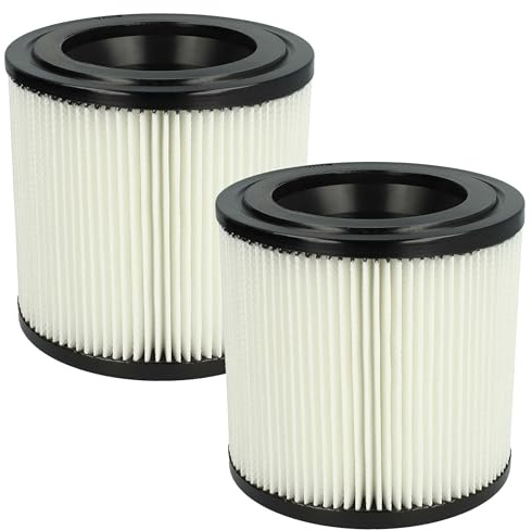 vhbw 2x Faltenfilter Ersatz für Kärcher 2.889-219.0 für Staubsauger | Patronenfilter Schwarz Weiß Abwaschbar