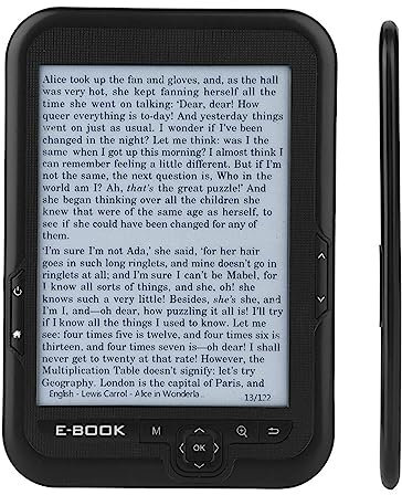 Yctze 6 Inch EBOOK Reader with High Resolution Display 300DPI, Blue Cover, Available in 16GB, 8GB, 4GB Options (8G)