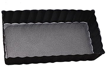 Amosfun 4pcs Rectangular Oven Toast Box Non-Stick Baking Pan Cake Dishwasher Safe Great for Bread Pizza Pancakes