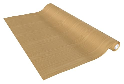 Venilia Möbelfolie selbstklebend, Eiche Cottage Holzoptik, 67,5 cm x 2 m, Deco Standard, PVC, langlebig, einfache Entfernung, hitzebeständig, reißfest, 55612
