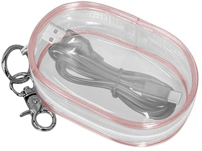 Sac de rangement pour câbles – Sac de rangement transparent pour câble de données | Boîtes de rangement pour écouteurs portables, sac de rangement multifonctionnel, organisateur de rangement pour char