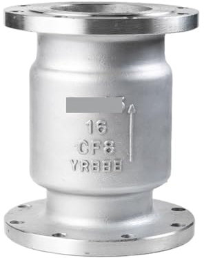 HQDRCY Clapet Anti-Retour Vertical à Bride en Acier Inoxydable H42W 304 316L Vanne Anti-Retour unidirectionnelle for département Chimique DN50 80 100 200(304 DN25)