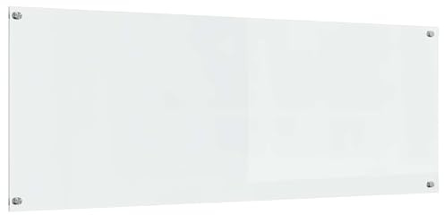 vidaXL Küchenrückwand Transparent 110 x 40 cm Gehärtetes Glas | Langlebig und stabil, Hält hohen Temperaturen stand, Stylisches Design für deine Küche