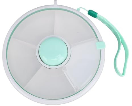 Contenitore di Snack con Pulsante Interattivo, Distributore a 5 Scomparti Piccoli Snacks Bundle Spinner a Prova di Fuoriuscita a Prova di Guarnizione del Pacchetto Rotante Alla