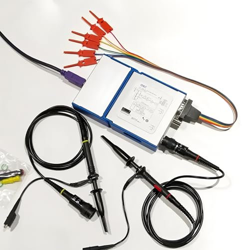 LOTO OSC2002 USB/pc Osciloscopio virtual Osciloscopio Generador de señales Analizador lógico Registrador de datos 2 Canales 50Mhz Ancho de banda 1GSa/s(OSC2002X)