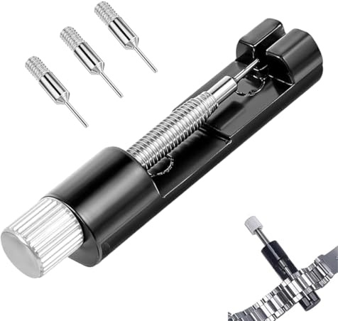 JUGUTA Outil Bracelet Montre, Outils Horloger Pour Réglage Accourcir Bracelet, Ajusteur Montre, Kit Demontage Pour Enleve Maillon, Outil Reparation Horlogerie Pour Retire Chasse Goupille