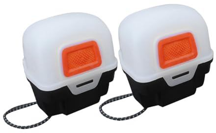 Kisangel 2pcs Camping Headlight Storage Case Portable Plastic Headlamp Gear Box Lightweight Protective Holder for Outdoor Hiking Climbing Adventures