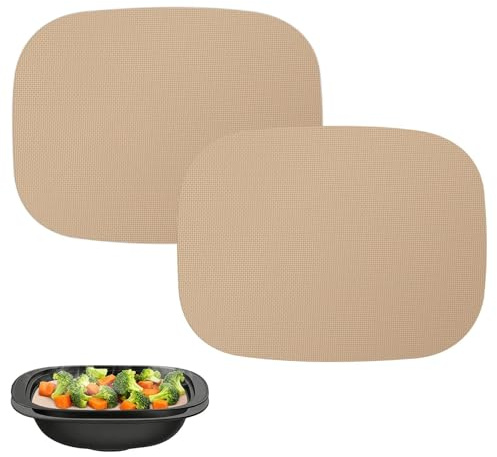 2 Pcs Tapetes de Horno Permanentes para TM7 Varoma, Alfombrilla Antiadherente Reutilizable, Resistente al Calor hasta 250 °C, Accesorio para TM7 Varoma