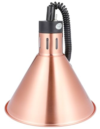 NUOBESTY Lampe Chauffante Télescopique en Métal Couleur Cuivre Antique Diamètre 27 CM Lampe Chauffe-Plats pour Buffet Hôtelier Hauteur Réglable Cuisine et Restauration