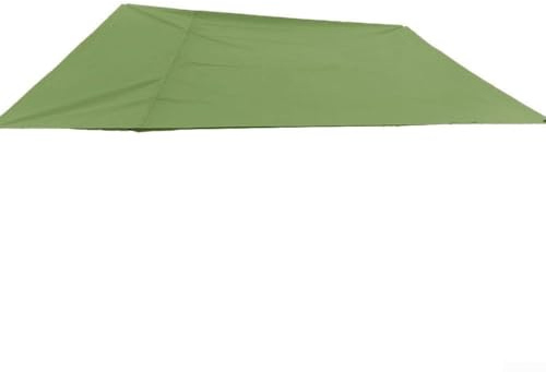 Toldo tipo vela rectangular para áreas al aire libre como patios, jardines y campamentos (210 x 150 cm, verde)